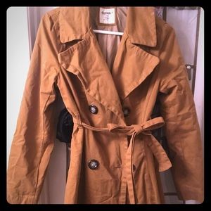 Camel trench coat